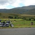 My bike next to the road to Barrydale
