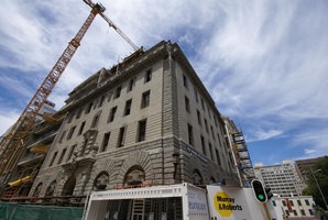 Building works c/o St Geeorge Mall and Wale Streets, Cape Town