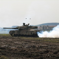 Oliphant Tank in mock battle