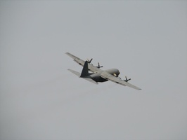 Hercules making a short takeoff and quick climb out of battle zone