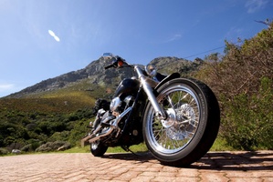 My Harley on Rooi Els Coastal Road
