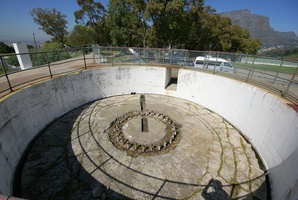 View of old gun emplacement at Lion's Battery on Signal Hill