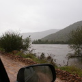 On the old road to Citrusdal with the river rising next to us