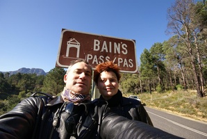 Bain's Kloof Ride - Us at start of the Pass