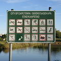 Sign at Sonstraal Dam, Durbanville, Cape Town