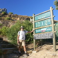 Danie at start of path up to Contour Path on Table Mountain Road