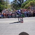Brian Capper entertaining crowds with Stunt Riding