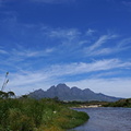 View of the river at The Riverside, Franschhoek