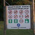 Sign at The Boardwalk at Gonubie Beach