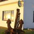 Sunrise shot of the anchor outside Gonubie Hotel