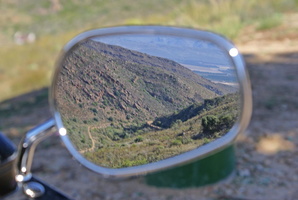 Rearview of the old pass
