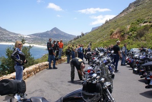 HOG Cape Peninsula Ride - Regroup after Toll Gate at Chapmans Peak
