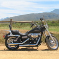 Harley outside Riviersonderend, South Africa