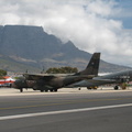 Casa 235 and Dakota at Ysterplaat Airshow, Cape Town - Framed by Table Mountain
