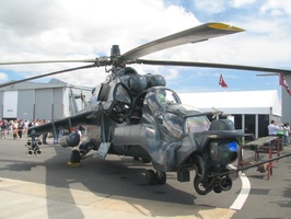 Mi 24 Super Hind Helicopter at Ysterplaat Airshow, Cape Town