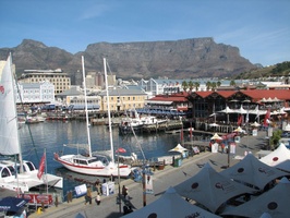 Stunning Winter Day in Cape Town! Waterfront framed by Table Mountain.