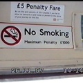1000 Pounds Fine for Smoking on the bus