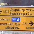 On the road to Oberammergau, Germany