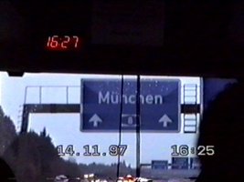 On the road to Munich, Germany
