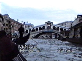 Gondola ride up Grand Canal, Venice