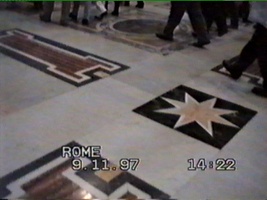 Ornate floor of the Vatican
