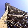 View up the Eiffel Tower
