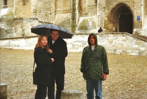 Outside Palace of the Popes, Avignon, France