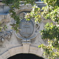 Detail of SACS sign above door