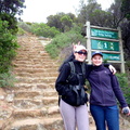 Odette and Chantel at start of the hike