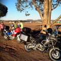Stop for coffee near Moorreesburg.... temperature 5 degrees and some wind...
