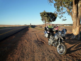 Stop at Moorreesburg for coffee.... long straight stretch on N7 West Coast road