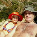 Us catching some sun at Crystal Pools