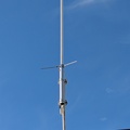 Mounted a Watson W-30 Dual-Band Base Colinear 2m 1/2 wave 70cm 2x 5/8 wave antenna today