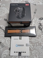 Ticwatch Pro - with brown leather strap and glass protectors