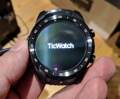 Ticwatch Pro - watch powering up for the first time