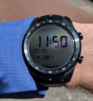 TicWatch Pro in bright midday sun