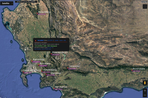 APRS Map View of WC Repeaters