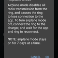 Tested Airplane Mode