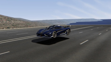 Koenigsegg One T Special at over 400km/h in Assetto Corsa