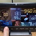 Ambient Weather console showing rainfall