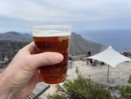 Craft beer on top of Table Mountain