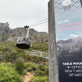 Our cable car arriving from teh top